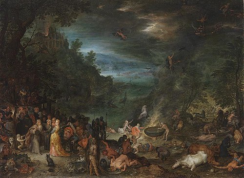 Temptation of saint Anthony, 1601, Jan Brueghel the Elder