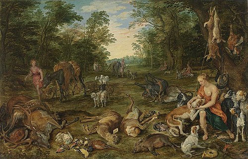 Diana returning from the hunt, 1620, Jan Brueghel the Elder