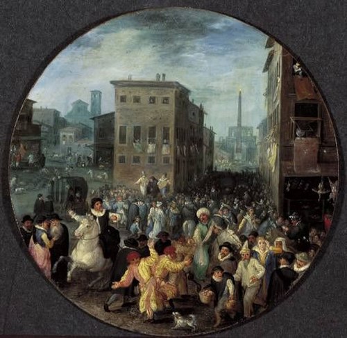 Roman Carnival: Allegory of Winter, 1596, Jan Brueghel the Elder
