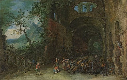 Venus and Mars at the forge of Vulcanus, 1700, Jan Brueghel the Elder