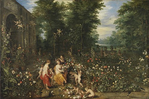 Flora im Blumengarten, 1617, Jan Brueghel the Elder
