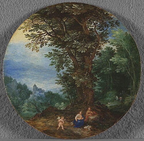 Rest on the flight into Egypt, 1600, Jan Brueghel the Elder