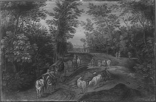 Waldlandschaft (Art des), 1596, Jan Brueghel the Elder