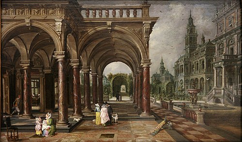 Architectures et jardins, 1650, Jan Brueghel l'Ancien