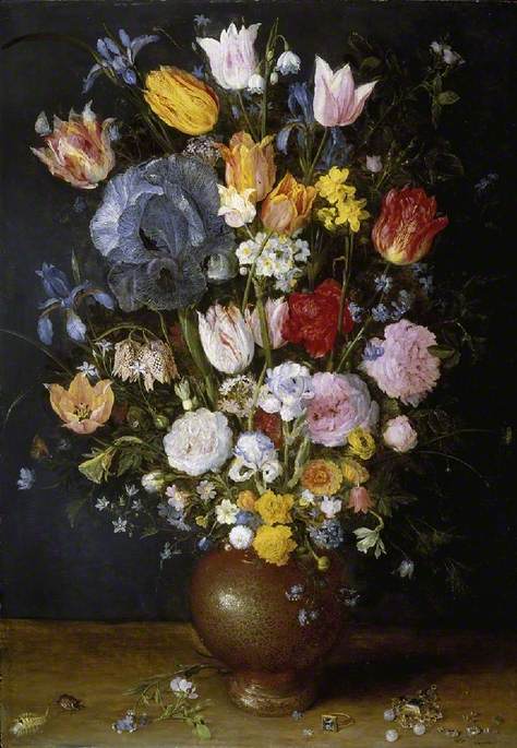 A stoneware vase of flowers, 1608, Jan Brueghel the Elder