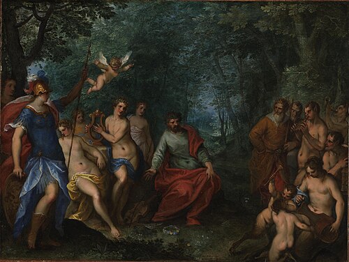 The contest of Apollo and Pan, 1599, Jan Brueghel the Elder