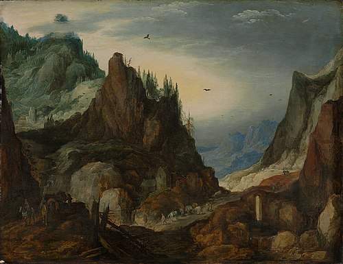 Mountainous landscape, 1607, Jan Brueghel the Elder