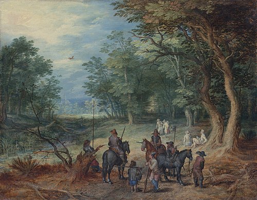 Guards in a Forest Clearing, 1607, Jan Brueghel the Elder