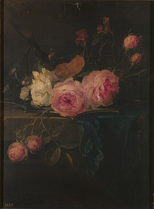 Flowers on a Plate, 1601, Jan Brueghel the Elder