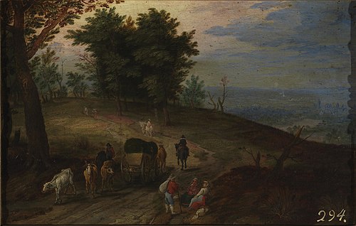 Mountain road, 1601, Jan Brueghel l'Ancien