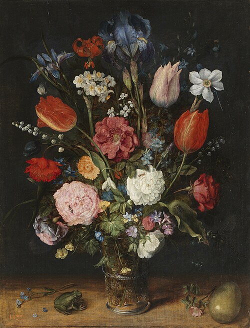 Vase of Flowers, 1550, Jan Brueghel the Elder