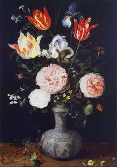 Flowers in a Wanli Kendi, 1613, Jan Brueghel the Elder