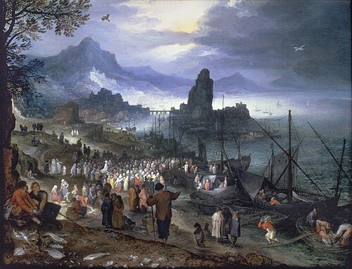 The Sermon on the Sea of Galilee, 1597, Jan Brueghel the Elder