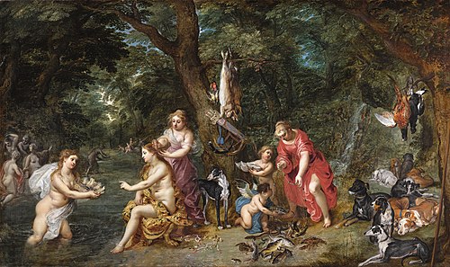 Diana and her nymphs, 1625, Jan Brueghel the Elder