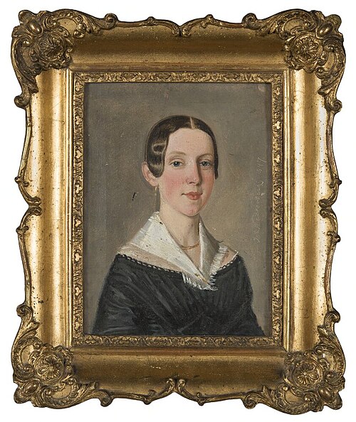 Elise Ljungman, m. Paint Manufacturer and the Director of an Orphanage Signeul in Uddevalla, 1847, Alexis Wetterbergh