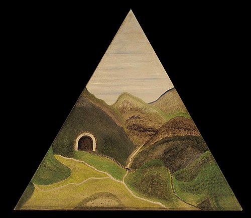 Triangular Mountainscape with Tunnel, 1900, Dana Smith