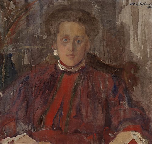 Portrait of Eliza Pareńska née Mühleisen, 1906, Witold Wojtkiewicz