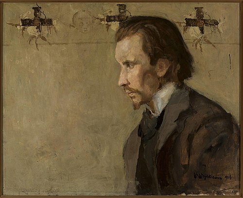 Portrait of Zygmunt Skirgiełło, musician, 1906, Witold Wojtkiewicz