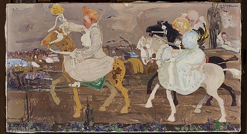 Procession, from the series “Children’s poses”, 1908, Witold Wojtkiewicz