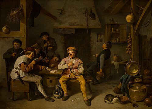 A Party of Gamblers and Smokers, , Pieter de Bloot