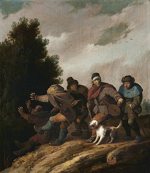 Parable of the blind leading the blind, , Pieter de Bloot