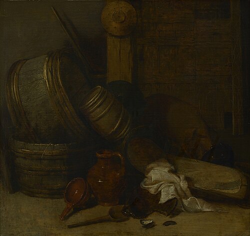Stilleven in een schuur, , Pieter de Bloot