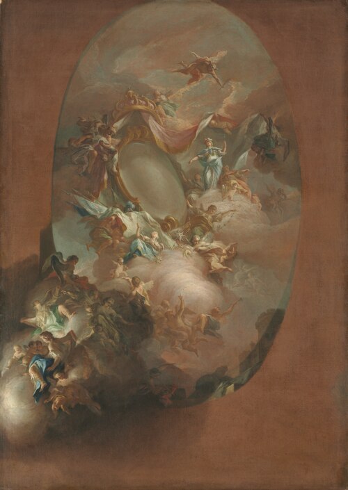 Study for "The Apotheosis of Ferdinand IV and Maria Carolina, King and Queen of Naples" (for the Pal, 1781, Pietro Bardellino