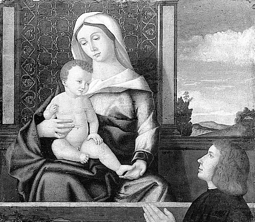 The Virgin and Child with a Donor, 1525, Pietro di Niccolò Duia