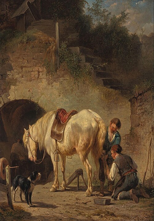 The Farrier, 1857, Pieter Frederik van Os