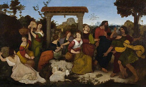 The Daughters of Jethro Defended by Moses, 1829, William Dyce
