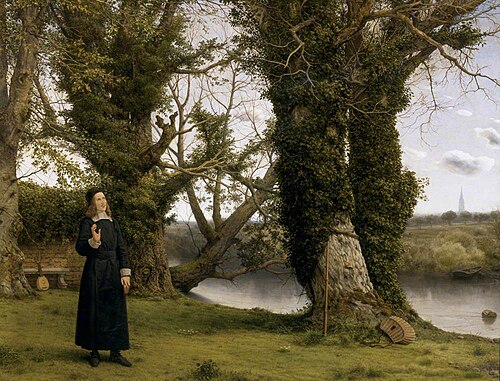 George Herbert at Bemerton, Salisbury, 1860, William Dyce