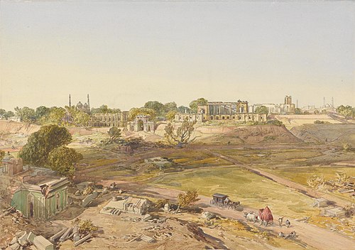 The Residency, Lucknow, 1864, William Simpson