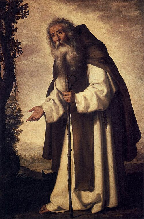 St. Anthony Abbot, 1640, Francisco de Zurbarán