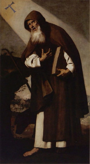 St. Anthony Abbot, 1640, Francisco de Zurbarán