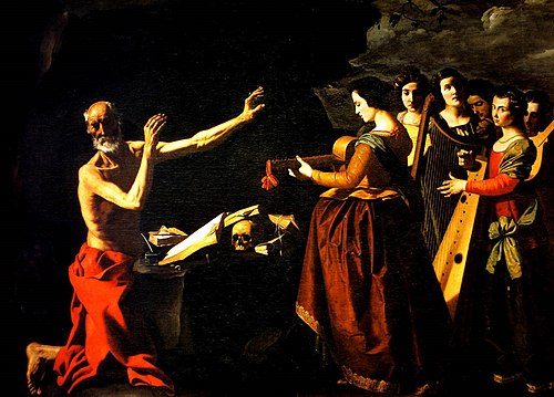 Temptation of Saint Jerome, 1640, Francisco de Zurbarán