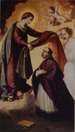 Imposition of the Chasuble on Saint Ildephonsus, 1644, Francisco de Zurbarán