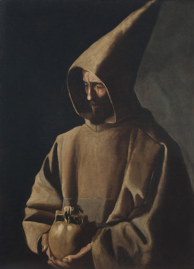 Saint Francis in meditation, 1635, Francisco de Zurbarán