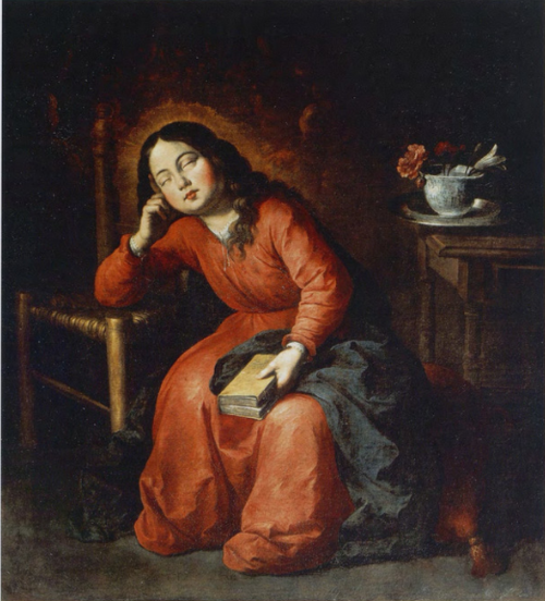 Sleeping Child Virgin, 1655, Francisco de Zurbarán