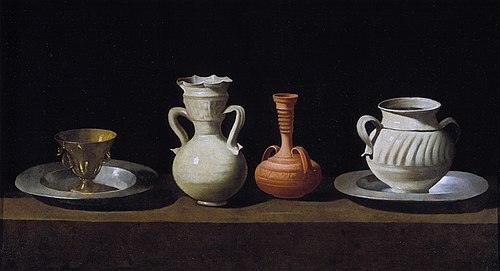 Still Life with Pots, , Francisco de Zurbarán