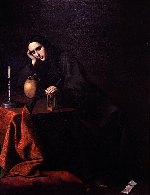 Mary Magdalene in Meditation, 1647, Francisco de Zurbarán