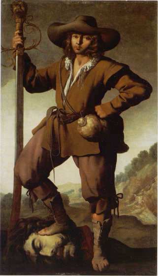 David with Goliath's head, 1647, Francisco de Zurbarán