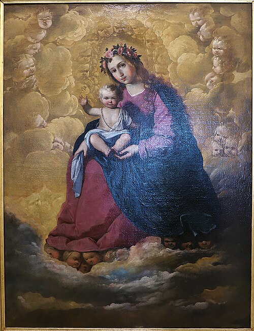 Virgin of the Rosary, 1647, Francisco de Zurbarán