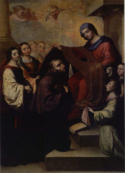 Imposición de la casulla a San Ildefonso, 1659, Francisco de Zurbarán