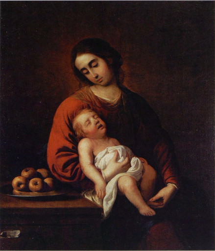 Virgin with the Sleeping Christ Child, 1659, Francisco de Zurbarán