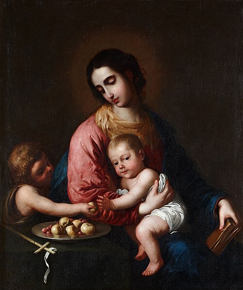 Virgin with Child Jesus and Child Saint John, 1659, Francisco de Zurbarán