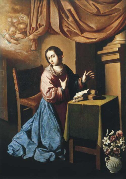 Virgin of the Annunciation, 1660, Francisco de Zurbarán