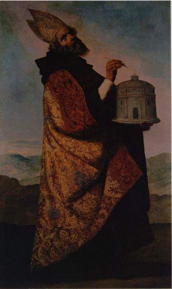 Saint Augustine, 1660, Francisco de Zurbarán