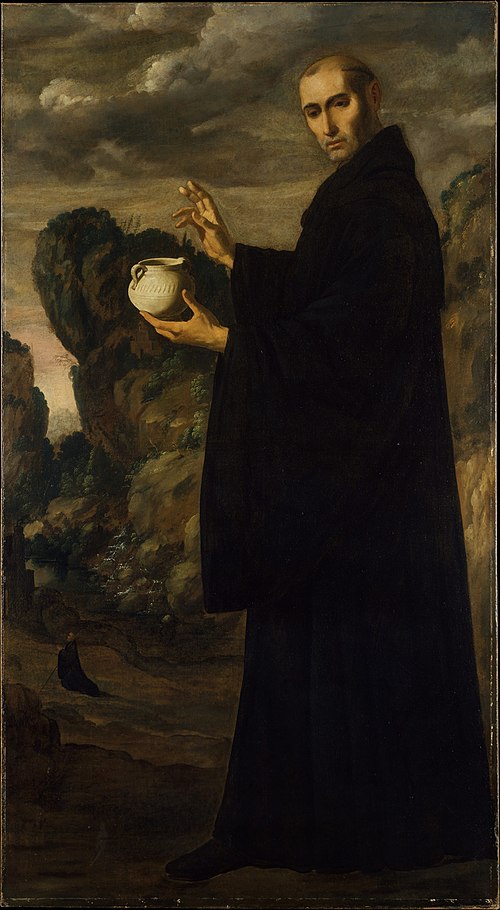 Saint Benedict, 1640, Francisco de Zurbarán