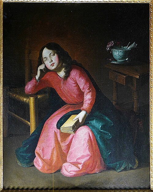 Sleeping Child Virgin, 1630, Francisco de Zurbarán