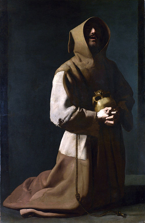 Saint Francis in Meditation, 1637, Francisco de Zurbarán